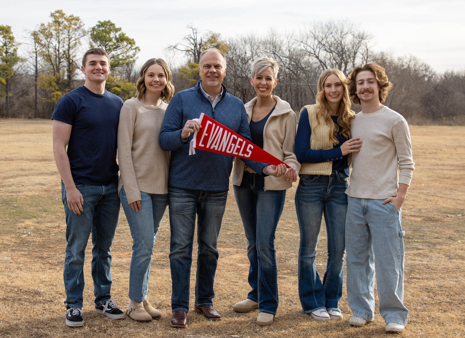 President Greenwald with his wife, two daughters, and two son-in-laws.